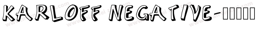 Karloff Negative字体转换